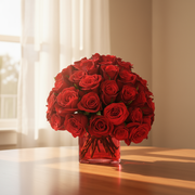 Red Roses In a Vase