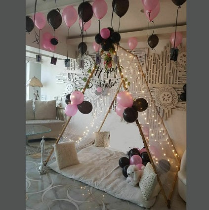 Balloon Decorations Tent Decoration For Birthday At Home Cozy Tent