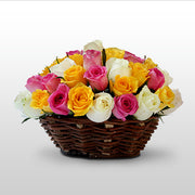 Pleasant rose basket - florista-in